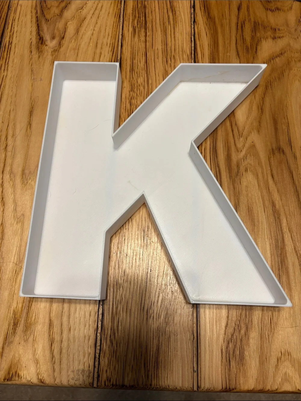 Amazon White Letter K Decorative Tray